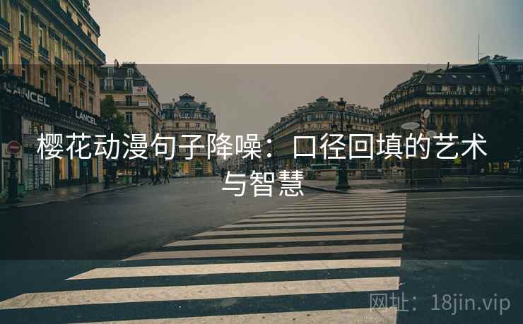 樱花动漫句子降噪：口径回填的艺术与智慧