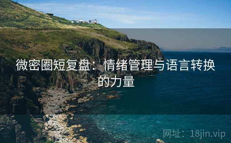 微密圈短复盘：情绪管理与语言转换的力量